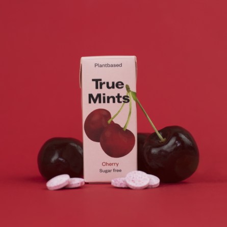 TRUE MINTS vyšnių skonio pastilės be cukraus - Image 2