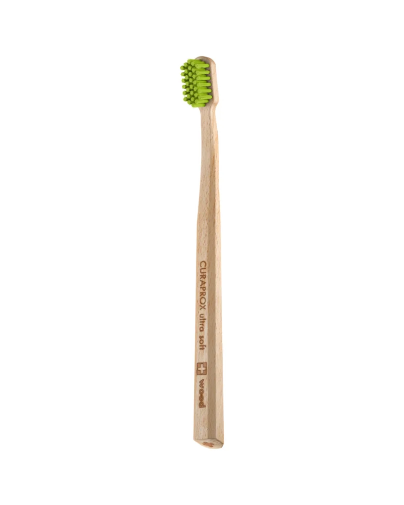 CURAPROX medinis dantų šepetėlis  CS WOOD