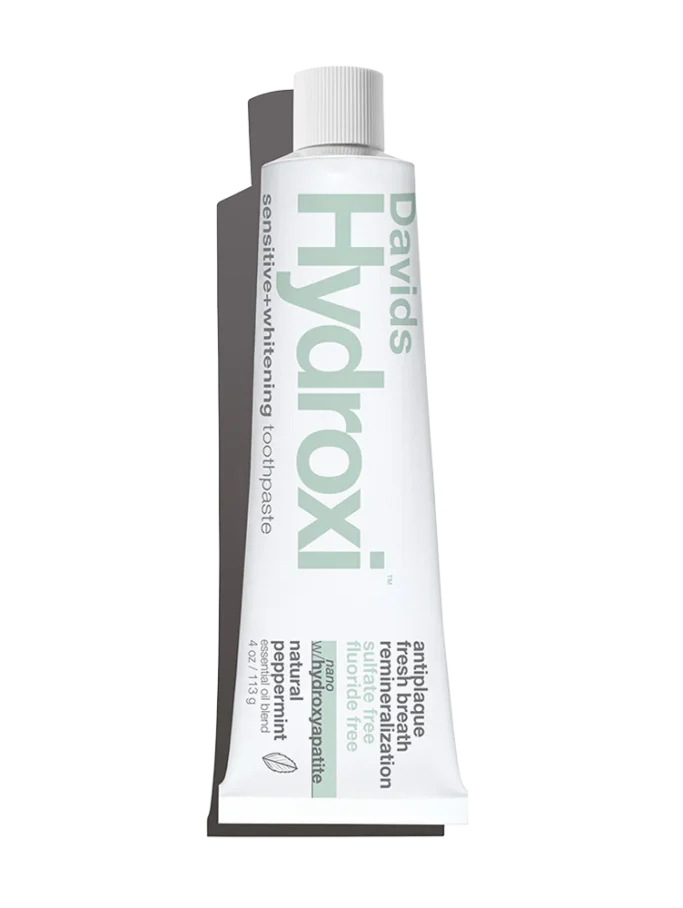 DAVIDS Hydroxi™ Sensitive+Whitening Peppermint dantų pasta su hidroksiapatitu