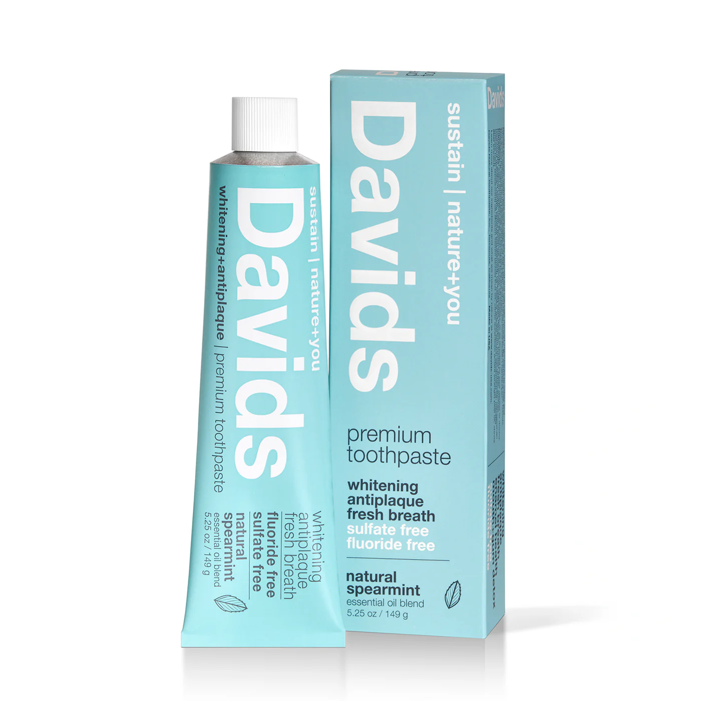 DAVIDS Whitening+Antiplaque Spearmint dantų pasta
