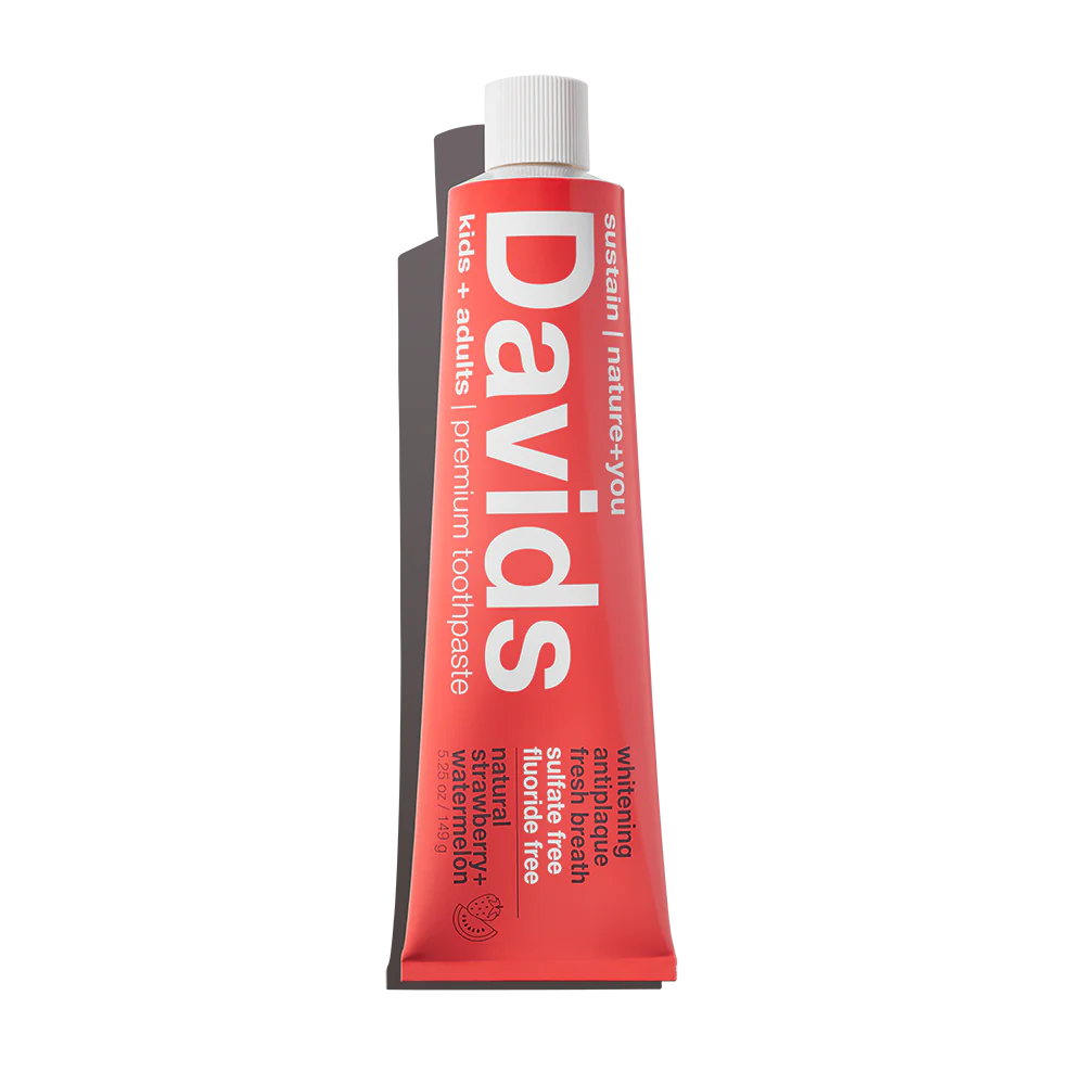DAVIDS Whitening+Antiplaque Kids+Adult, Strawberry Watermelon dantų pasta