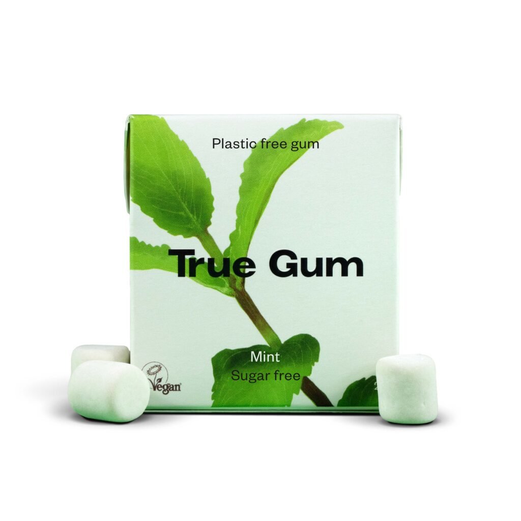 TRUE GUM mėtų skonio kramtomoji guma be cukraus