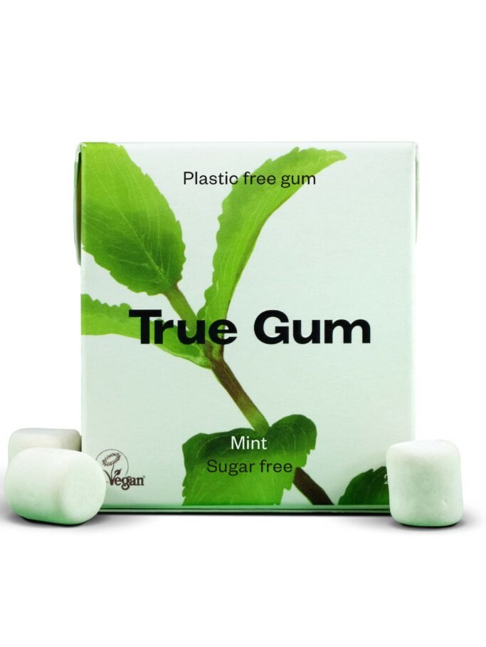 TRUE GUM mėtų skonio kramtomoji guma be cukraus
