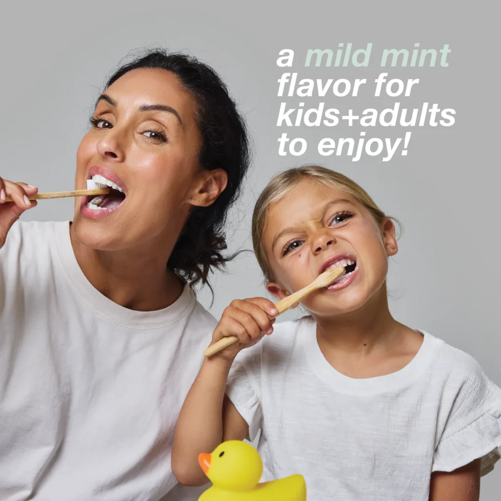 DAVIDS Hydroxi™ Whitening+Enamel Health Kids+Adults, Mild Mint dantų pasta su hidroksiapatitu