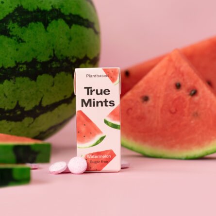 TRUE MINTS arbūzų skonio pastilės be cukraus - Image 2