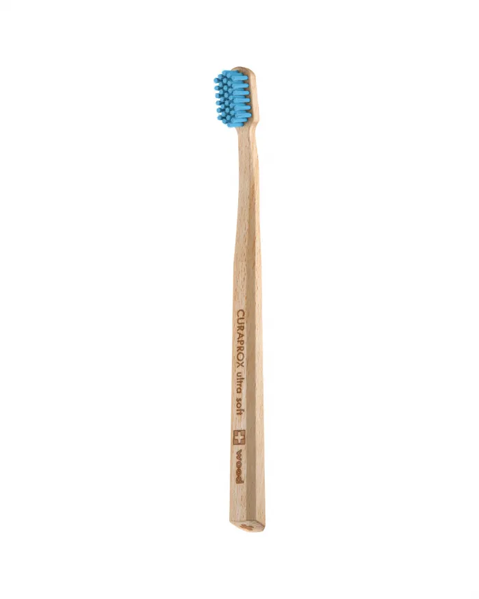 CURAPROX medinis dantų šepetėlis  CS WOOD