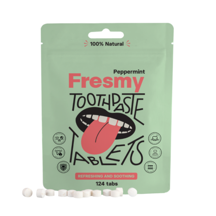 FRESMY dantų pastos tabletės 124 vnt. - pipirmėtė - Image 1