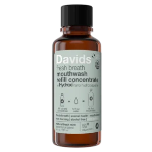 Davids Hydroxi™ burnos skalavimo skystis PAPILDYMAS – natūralus šviežios mėtos skonis