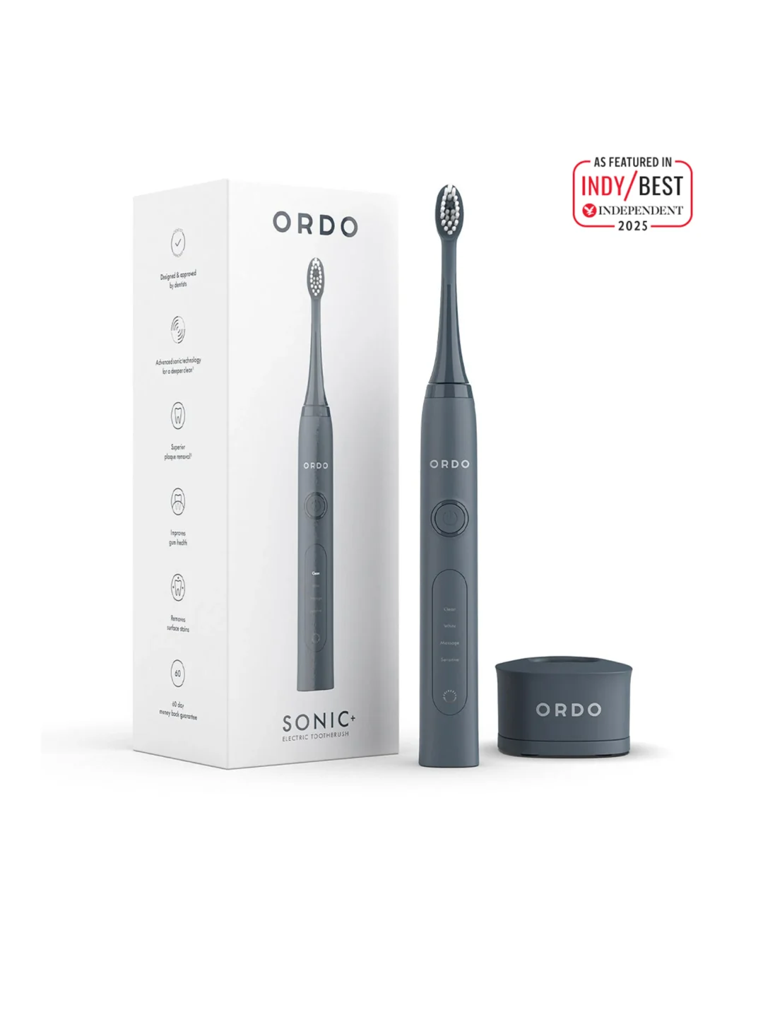 Ordo Sonic+ šepetėlis Charcoal Grey