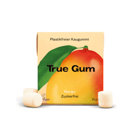 TRUE GUM mangų skonio kramtomoji guma be cukraus - Image 1