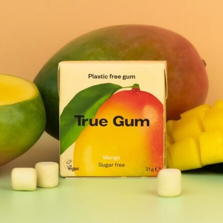 TRUE GUM mangų skonio kramtomoji guma be cukraus - Image 2